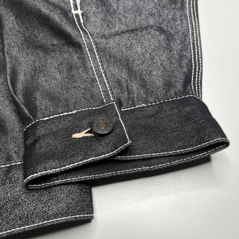 Iceberg History Denim‎ Jacket XL Black Washed Snoopy Embroidered Vintage - Picture 8 of 8